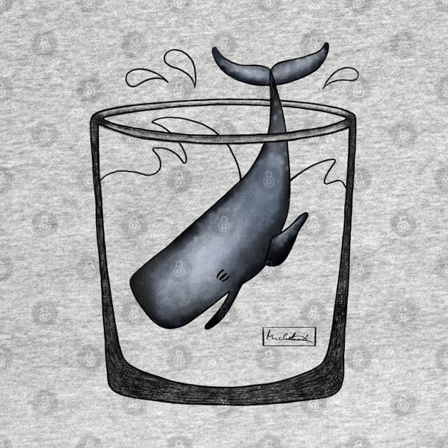 Whale in a glass by MEVONHAACKE